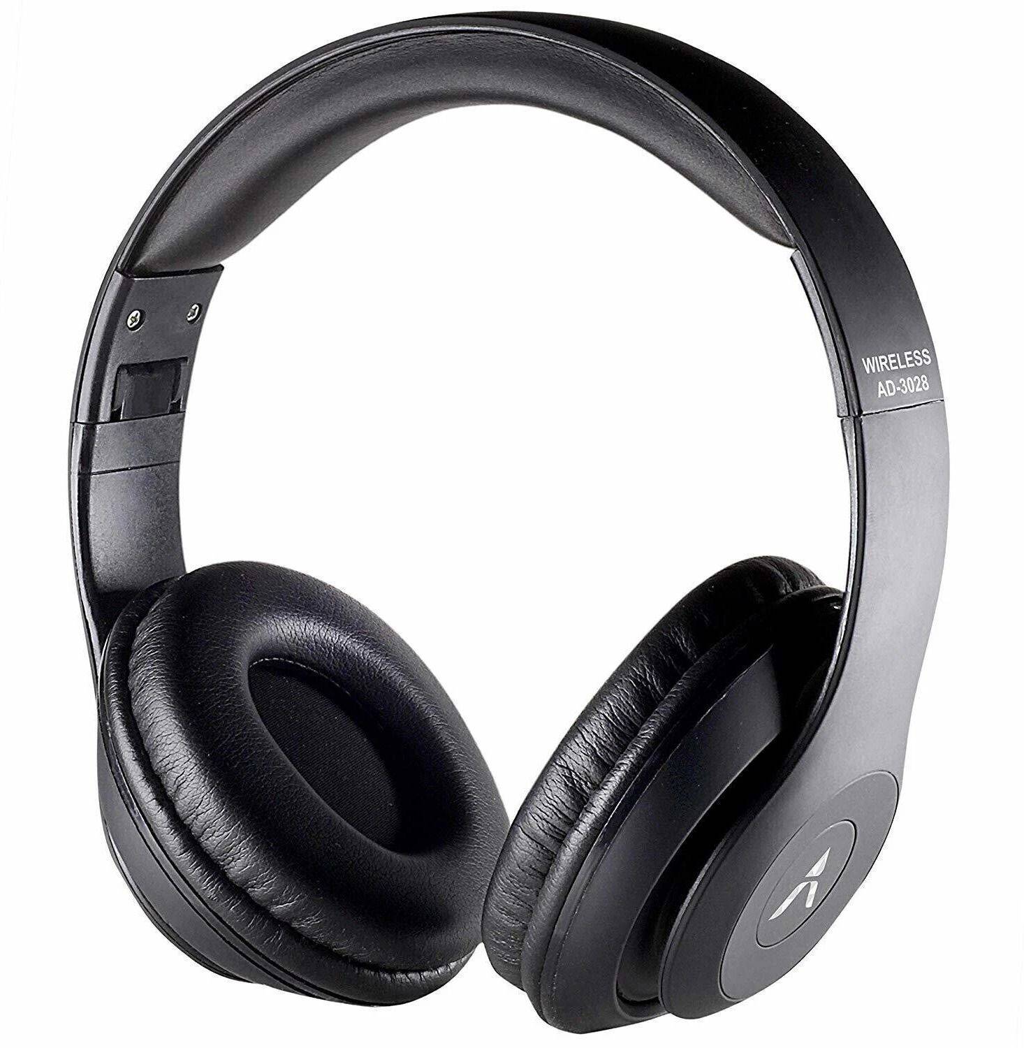 Adcom Shuffle Over-Ear Wireless Bluetooth Headphones (Black) Blue