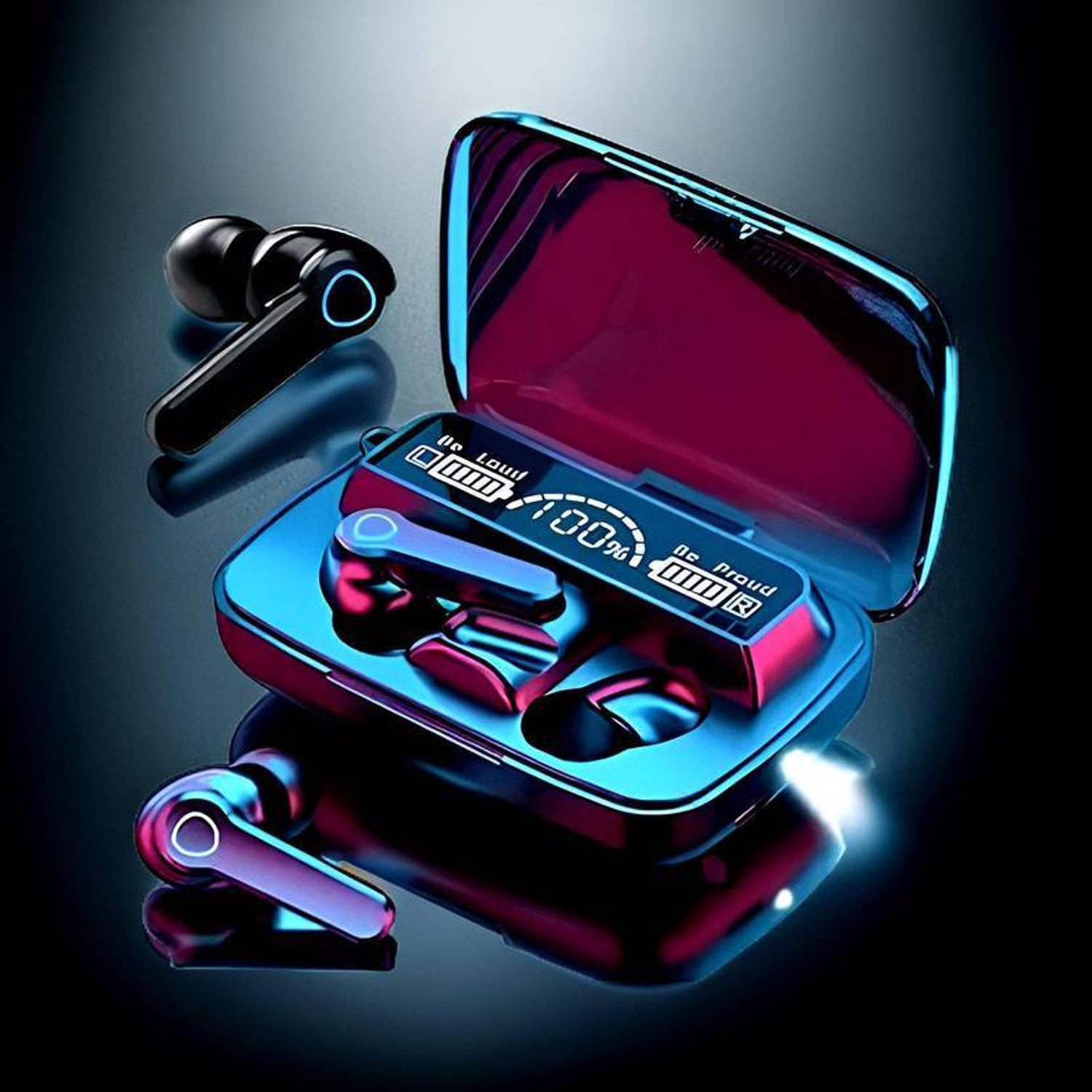 Image of GWALBROS Earbuds M19 PRO with Power Bank Upto 48Hrs Playback Bluetooth Headset F22 Bluetooth