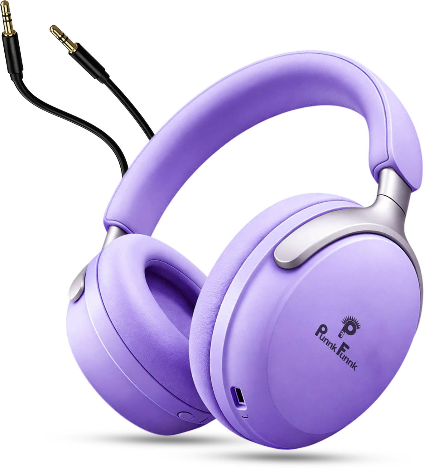 PunnkFunnk Bass Headphone with 48H Playtime, Low Latency up to 40