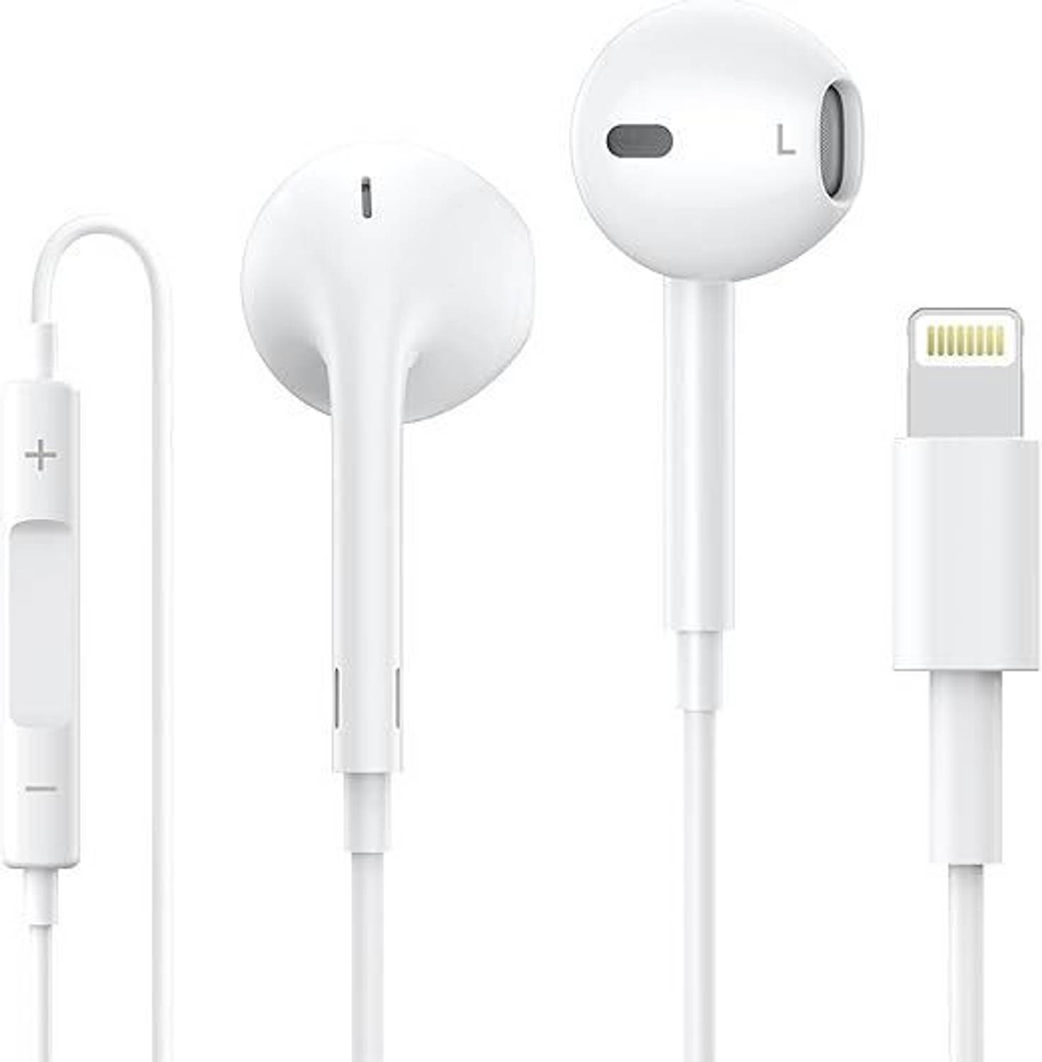 X88 Pro Lightning Wired i-Phone Earphone Wired Headset (White, In