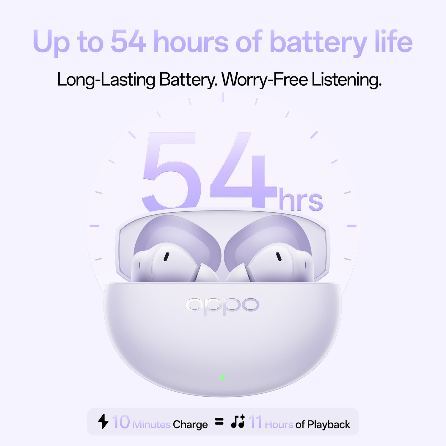 Image of OPPO Enco Air 5 with 6-mic 52dB ANC,Upto 54Hrs Playtime,Low Latency,Fast Charging Bluetooth