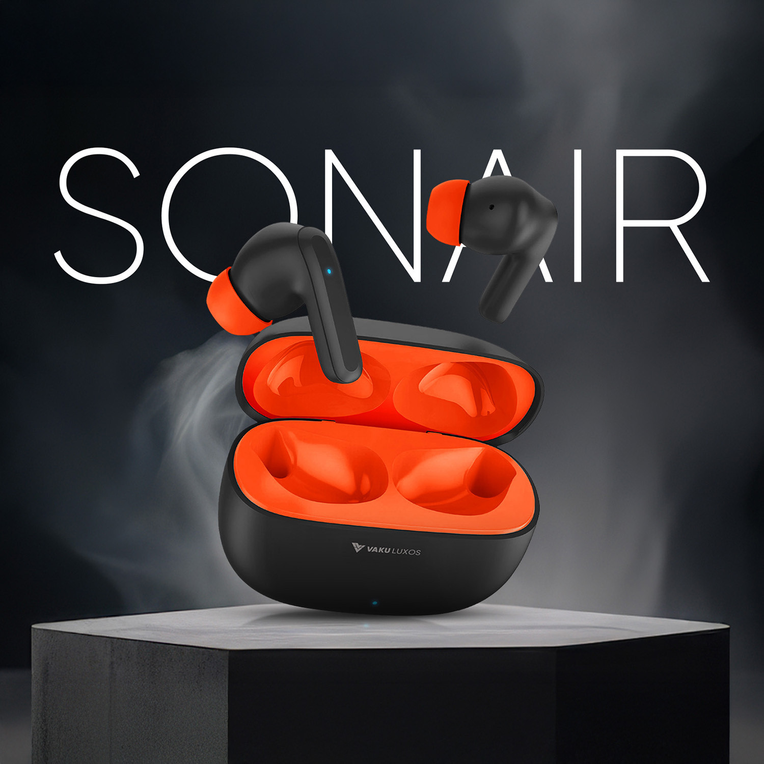 Image of Vaku Luxos SONAIR TWS Bluetooth 5.4 Earbuds 60H Playtime Deep Bass Touch Controls Bluetooth