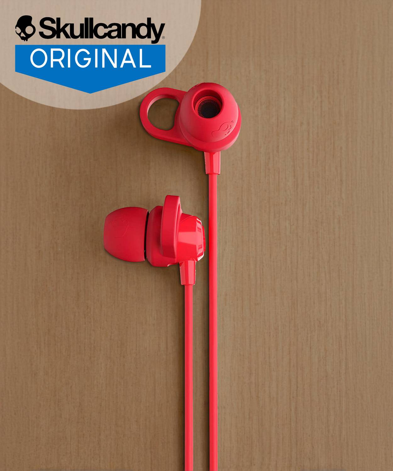 Skullcandy Jib Plus Wireless Bluetooth Headset (Black Red, In the