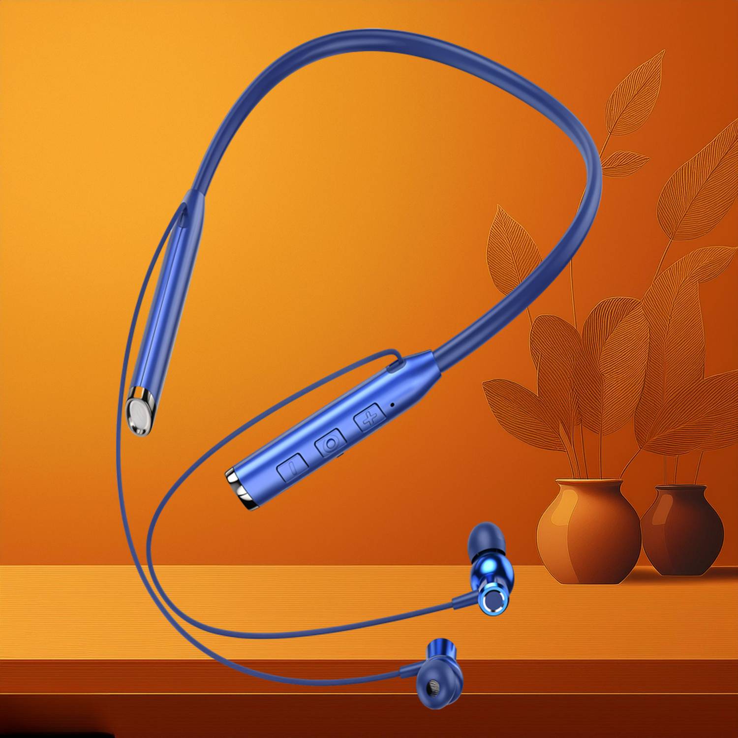 PTROX N80 Vibration Alert 48 Hours Playtime Pure Bass Waterproof Neckband P22 Bluetooth
