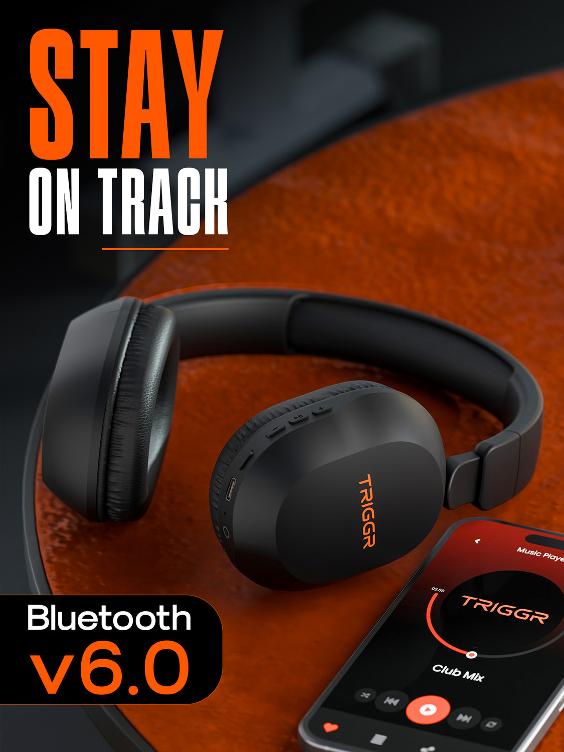 Image of TRIGGR Trinity Neo with 80H Playtime, Dual Pairing, ENC, Fast Charging, Bluetooth v6.0 Bluetooth