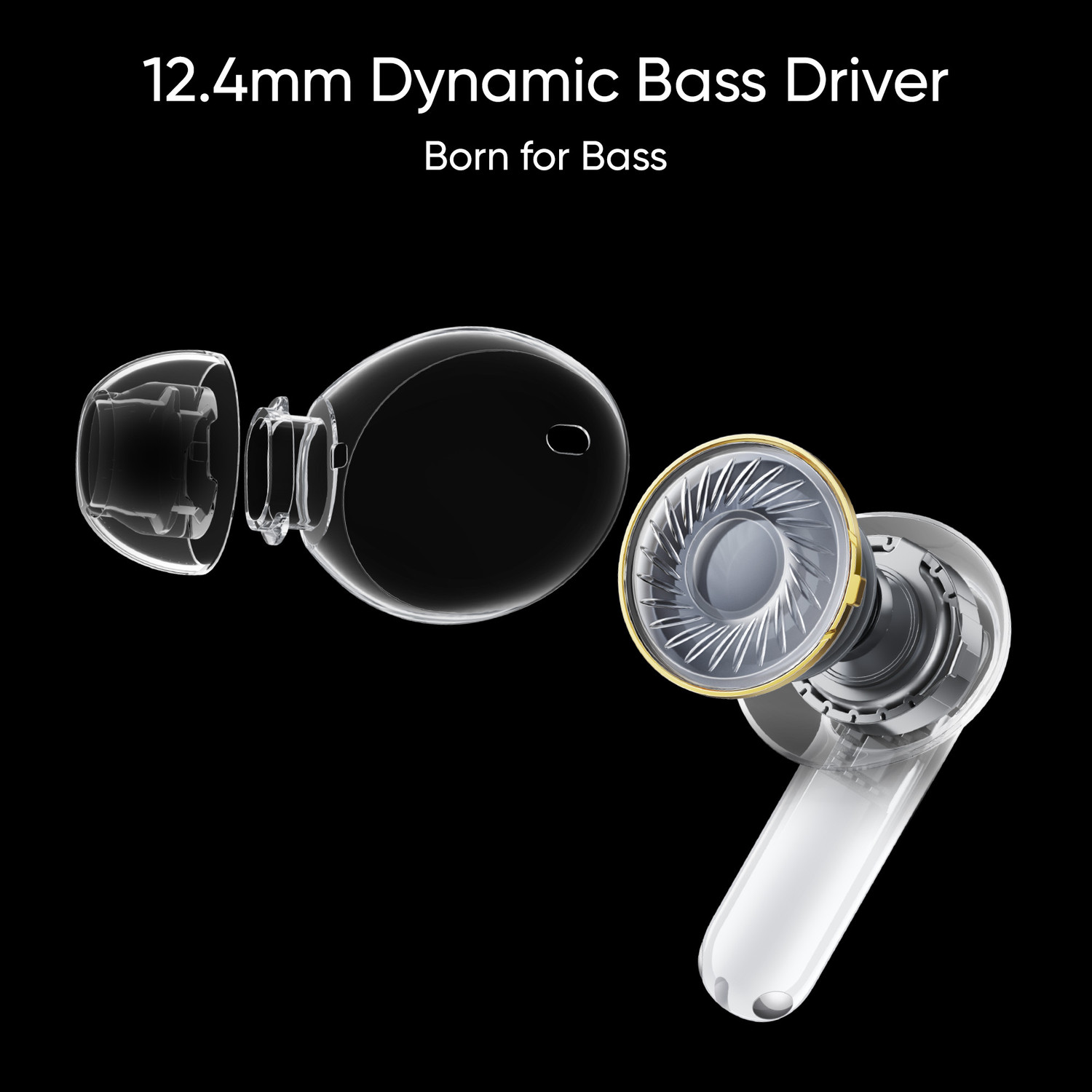 Image of realme Buds T300 with 12.4mm Driver, 30dB ANC, 360 Spatial Audio and 40 hours Playback Bluetooth