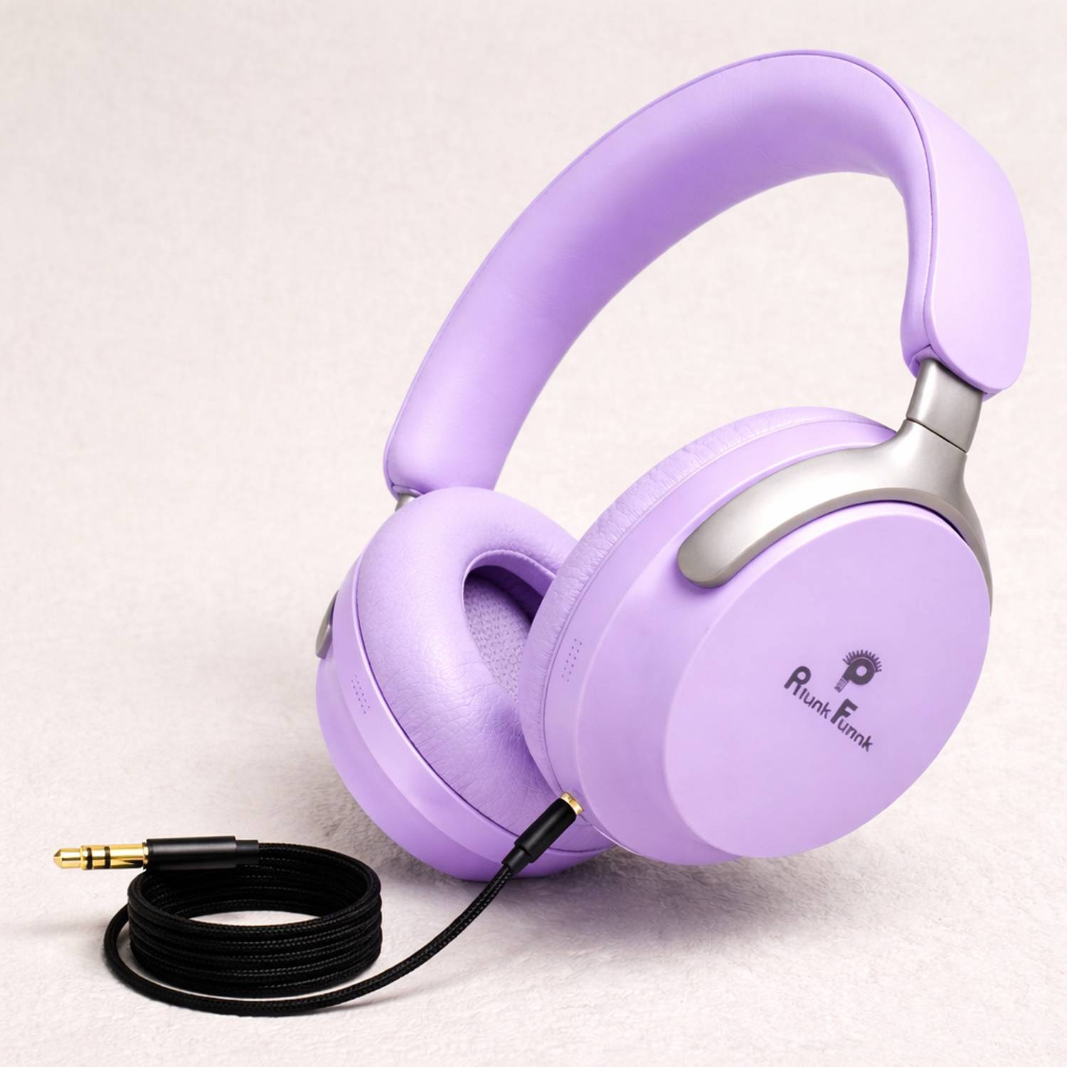 PunnkFunnk Over Ear Wireless Headphones with AUX Cable 40H Playti