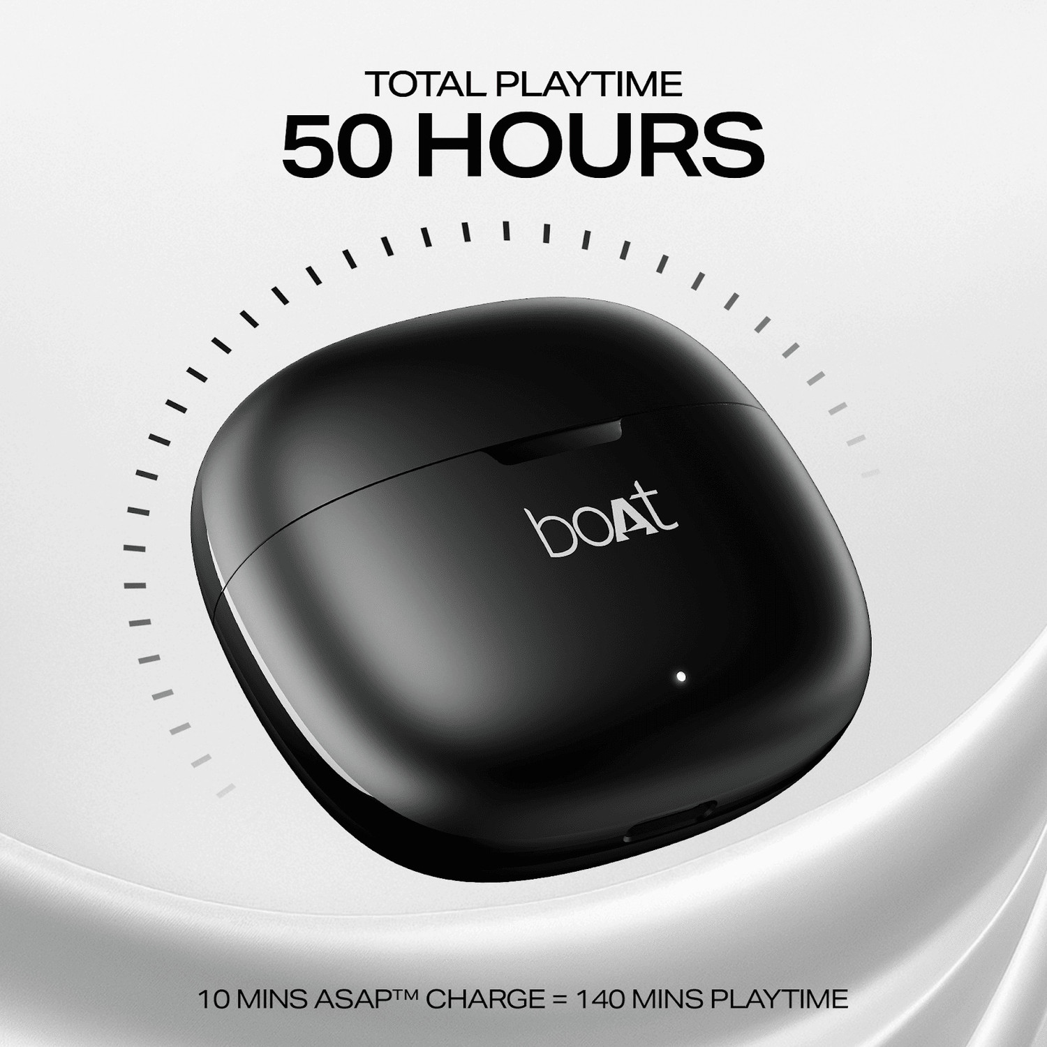 Image of boAt Airdopes Pulse Bluetooth Headset (Black, In the Ear)