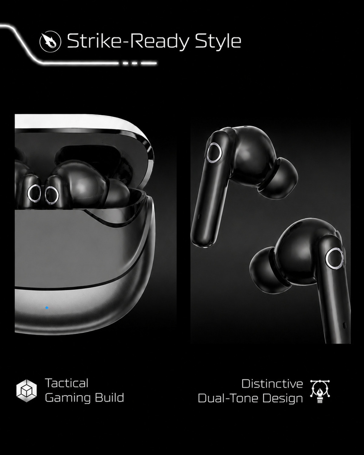 Image of Mewiq Wireless Earbuds | 200Hrs Standby |40Hr Playtime | Type-C | Dynamic Drivers-1 Bluetooth