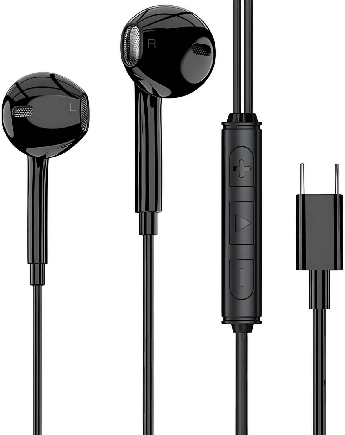 Bxeno Type C Wired Earphones with Mic For Google+Pixel 5/5A/4/4XL/FOLD/9ProFold Wired