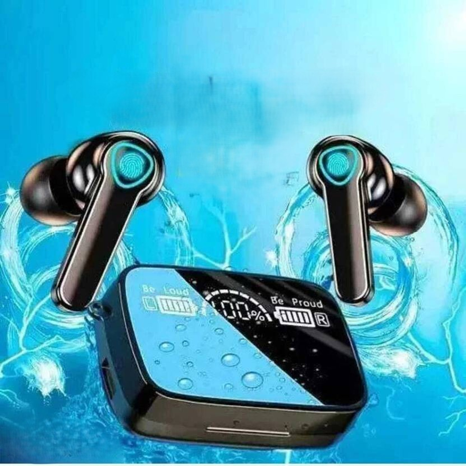Image of GWALBROS Earbuds M19 PRO with Power Bank Upto 48Hrs Playback Bluetooth Headset Bluetooth