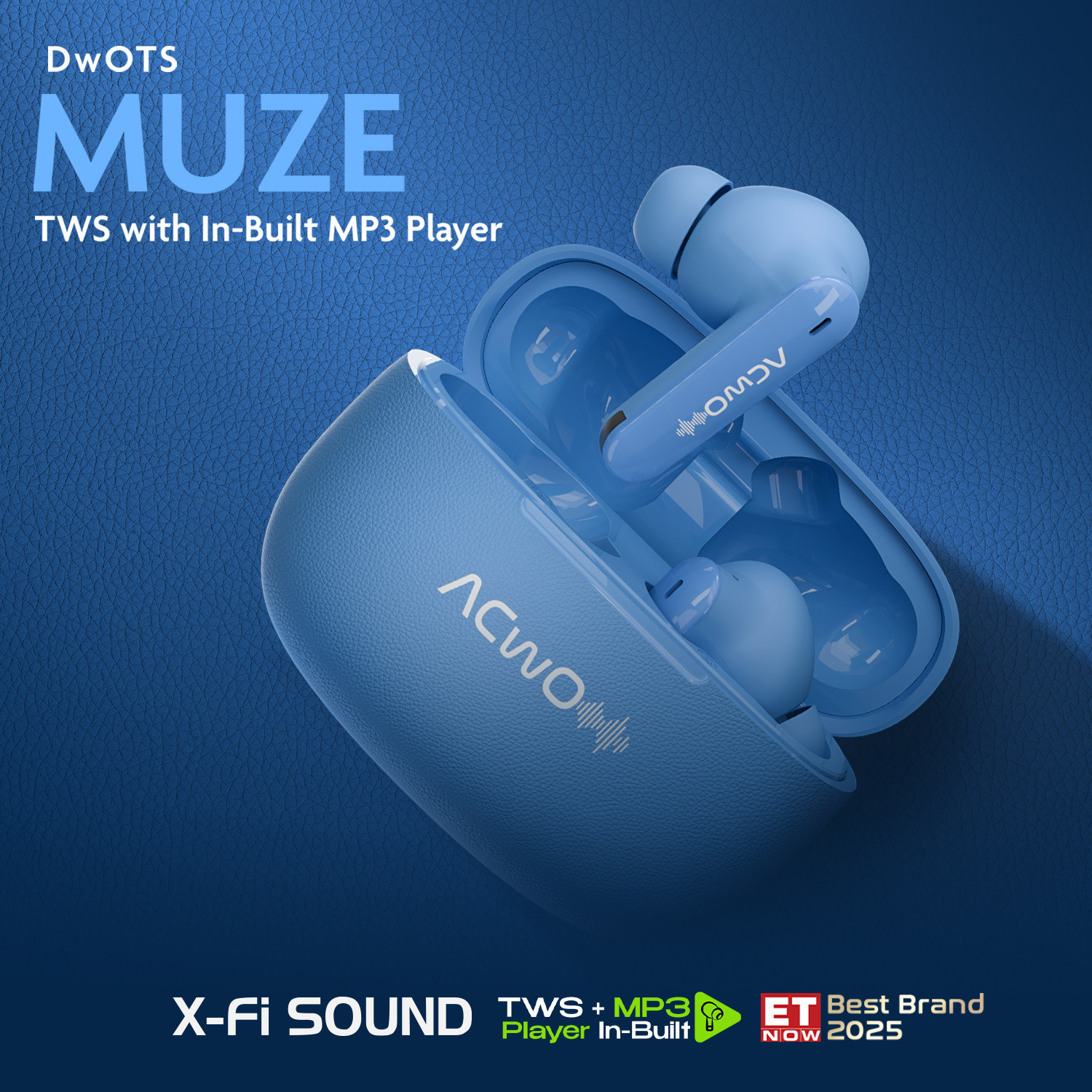 Image of ACwO DwOTS Muze: In-Built MP3 Player, TF Card, Recording, Live Listening, 45H Plytm Bluetooth