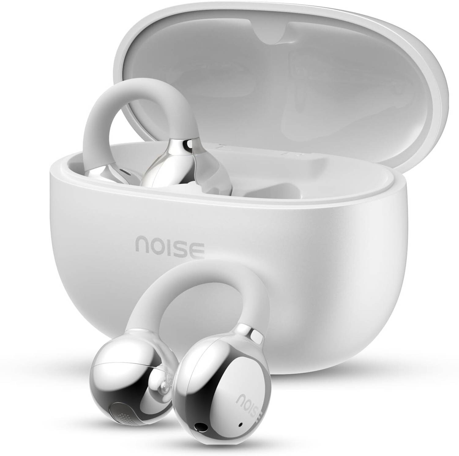 Noise Air Clips with 40H Playtime, Dual Device Pairing,Quad Mic E