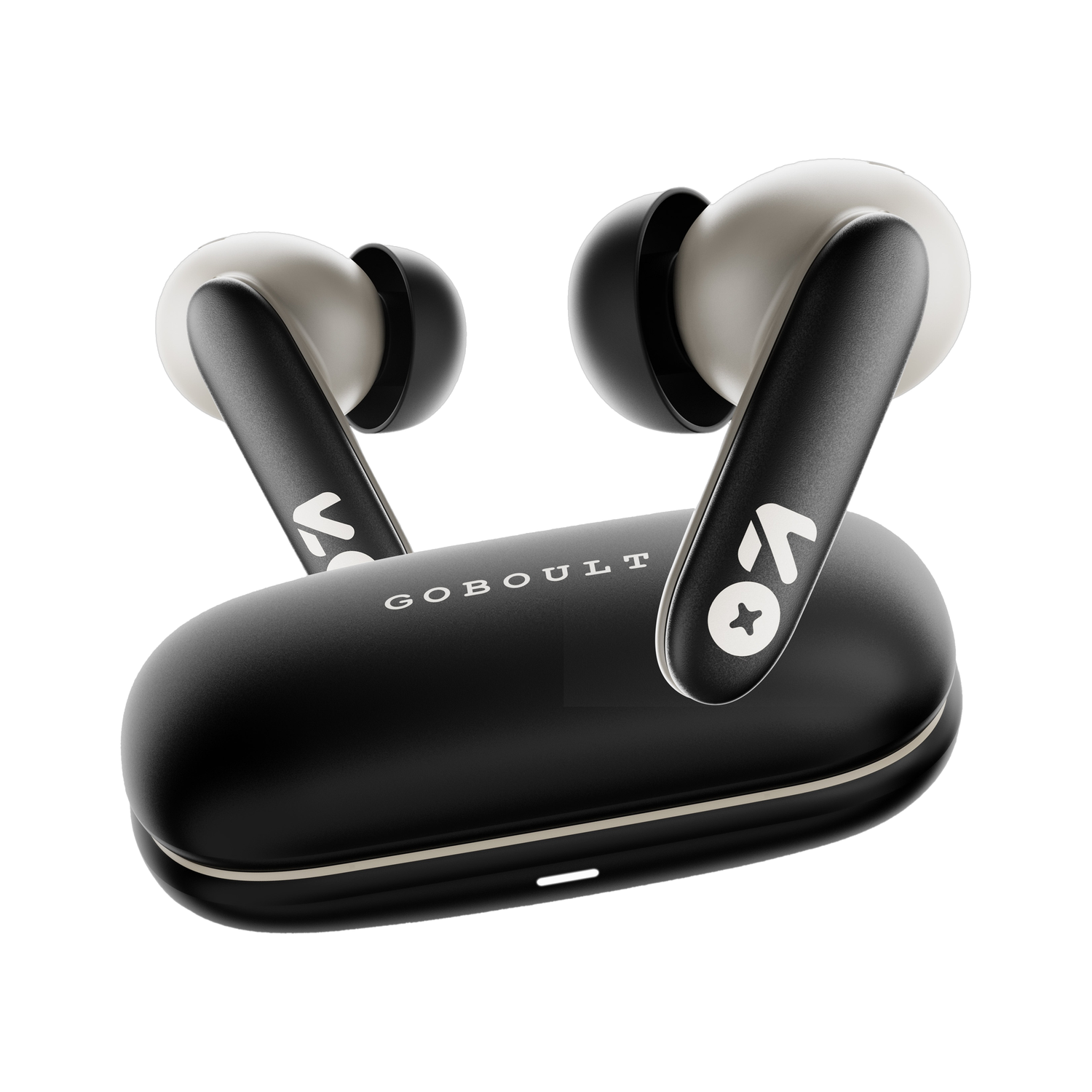 GOBOULT Y1 v2.0 60Hrs Battery, Ultra Sleek, App Support, Dual Pairing, 4 Mic ENC, 6.0v Bluetooth