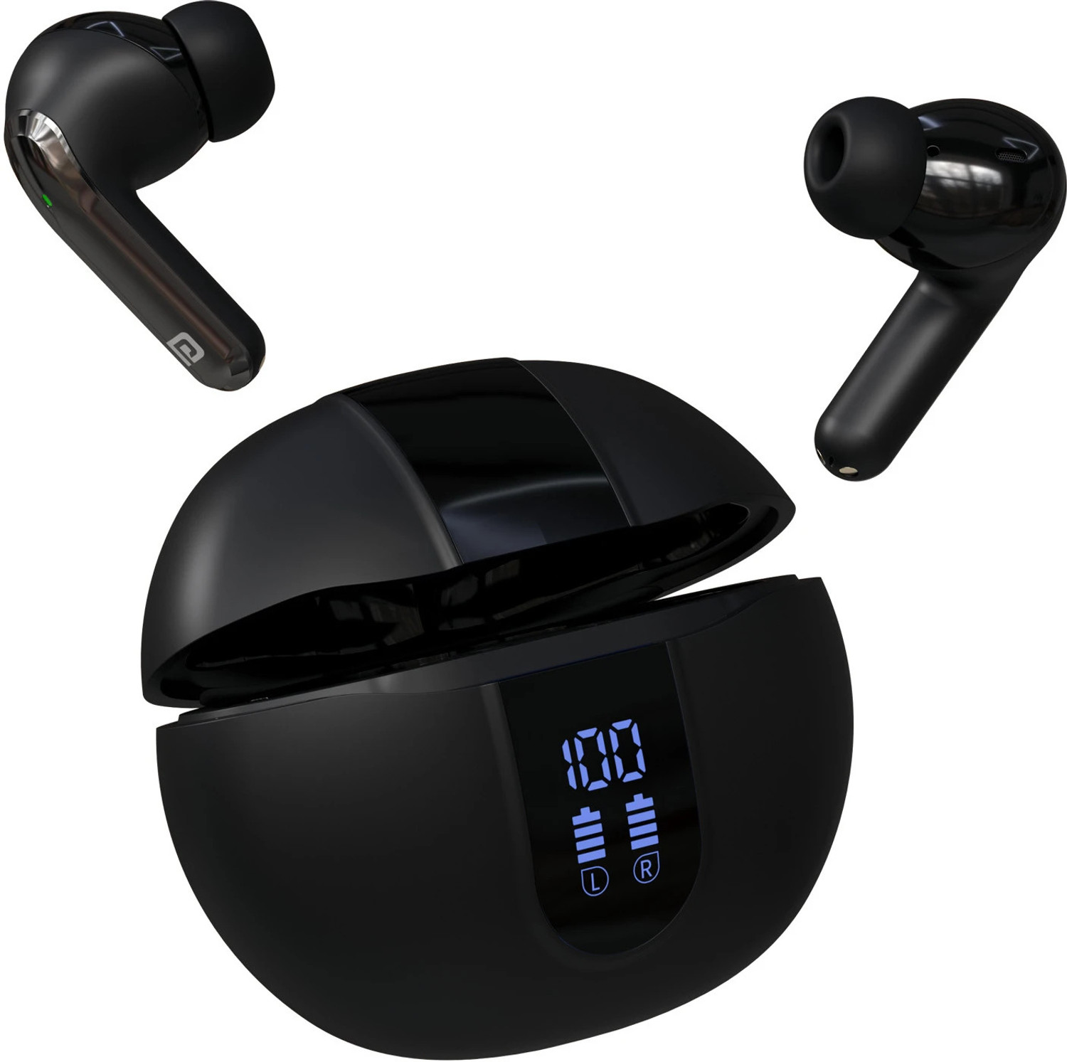 Image of Portronics Twins 29 ANC in-ear TWS Wireless Earbuds,30 Hrs Playtime, Auto ENC, Low Latency Bluetooth
