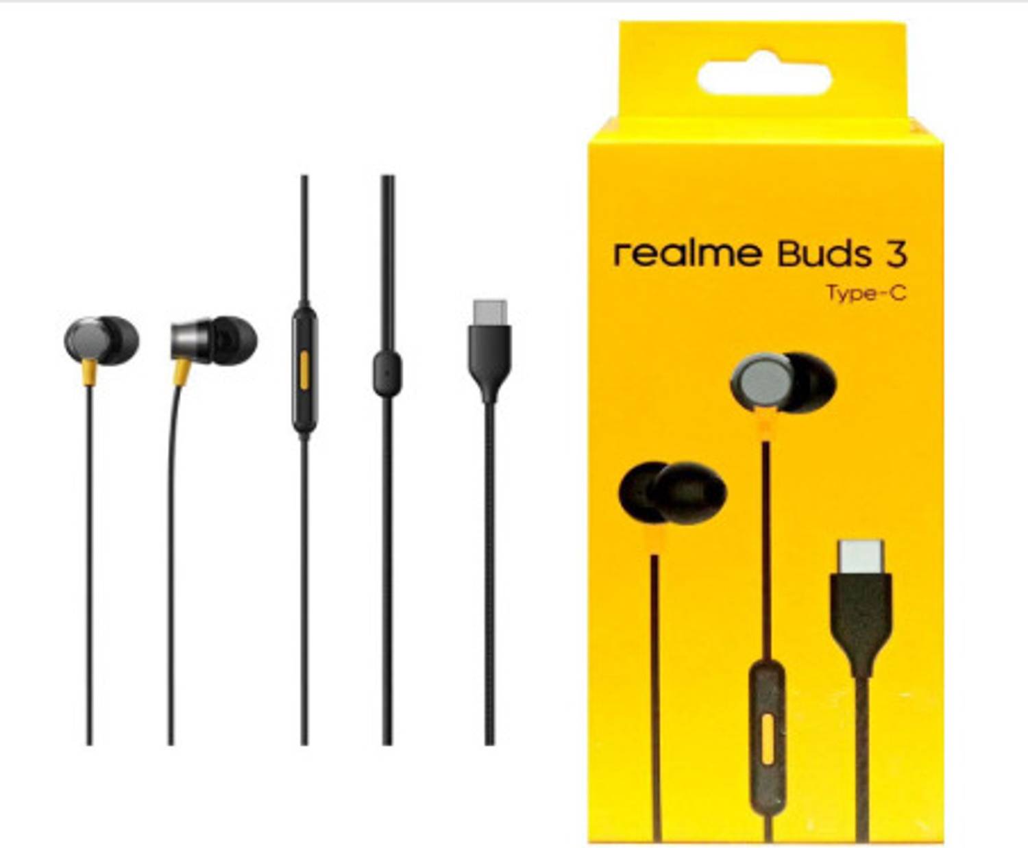 POPAT extra base, Original Type-C Buds 3 Earbuds Wired Headset (B