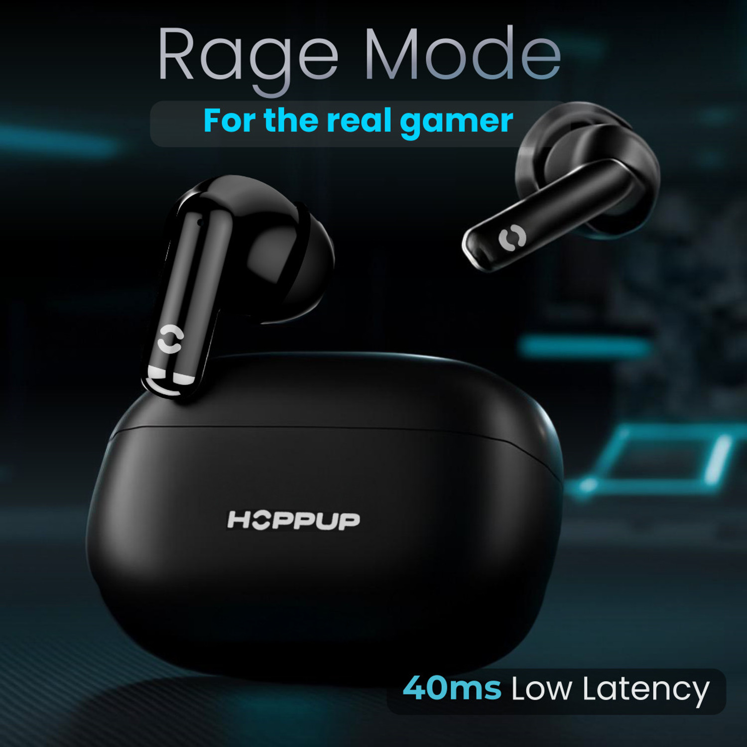 Image of HOPPUP AirDoze H40 Earbuds with 40H PlayTime, 40MS Low Latency, AI ENC & 5.4v Bluetooth