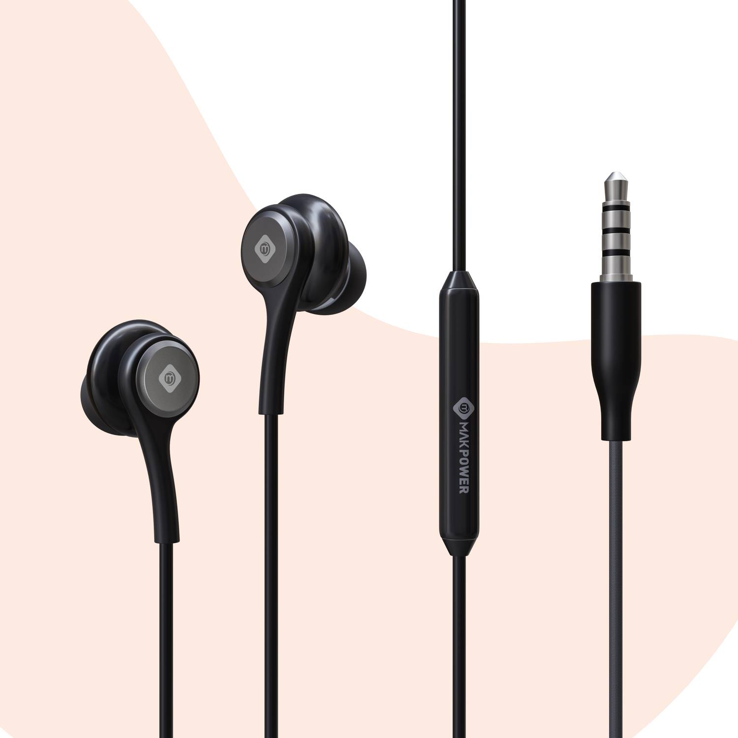 MAK POWER HD Audio 3.5mm Earphones - Image 1