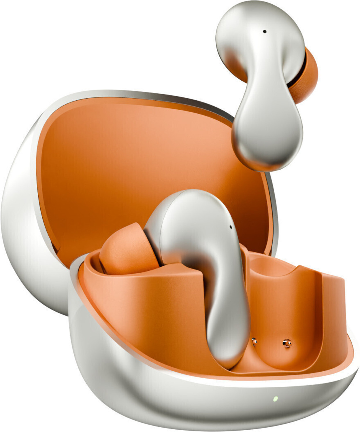 Image of Mivi AI-Buds (Breakthrough Launch), World's 1st Human-like AI, Android Only Bluetooth Headset (Silver, In the Ear)
