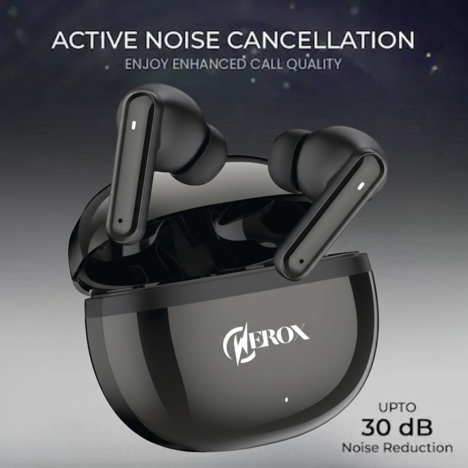 Image of WEROX Wireless Earbuds 48 hours of playback time HD Sound Quality and Sweat Proof Bluetooth Gaming