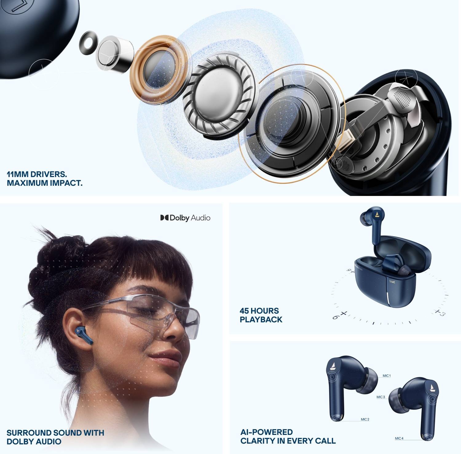 boAt Airdopes Prime 800D Bluetooth Earbuds - Image 2