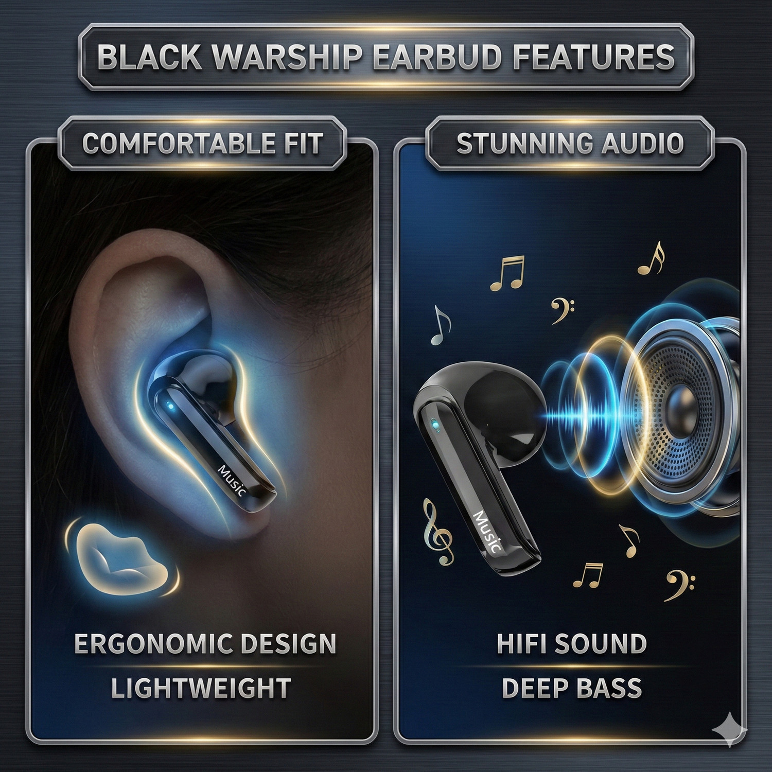 Image of MECKWELL K8 True Wireless Earbud Active Noise Reduction Bluetooth High Sound Quality Bluetooth