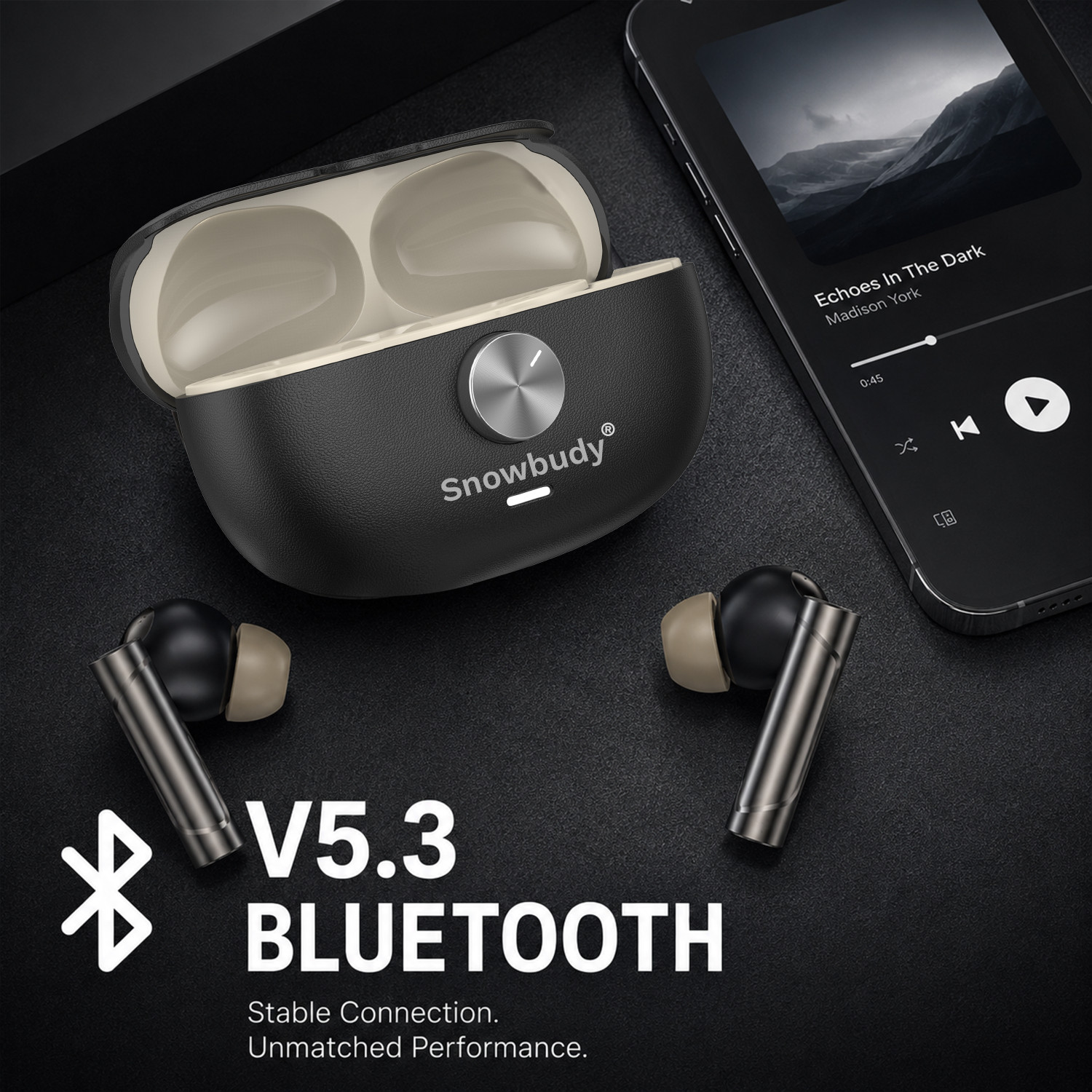Image of snowbudy Coach Buds TWS Earbud up to 50HR Playback, Ai Mic Clear Call 3D Spatial Audio-7 Bluetooth Gaming