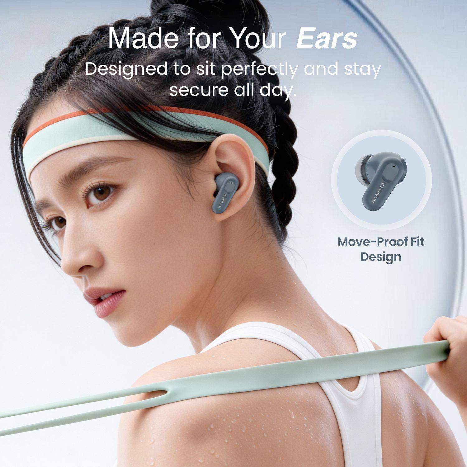 Hammer Airflow Go Earbuds with 80H Playtime - Image 4