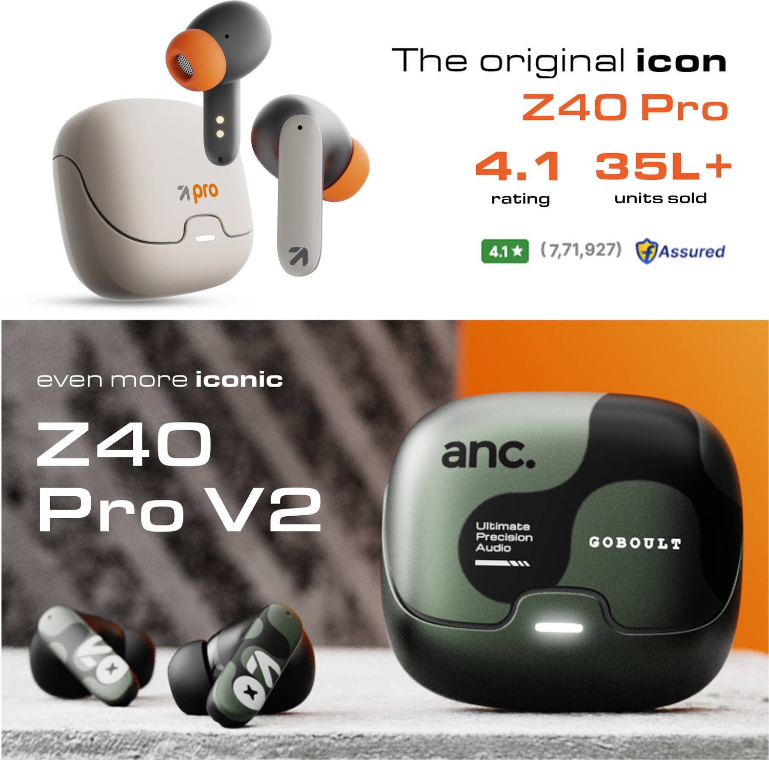 GOBOULT Z40 Pro v2.0 ANC Wireless Earbuds - Image 2