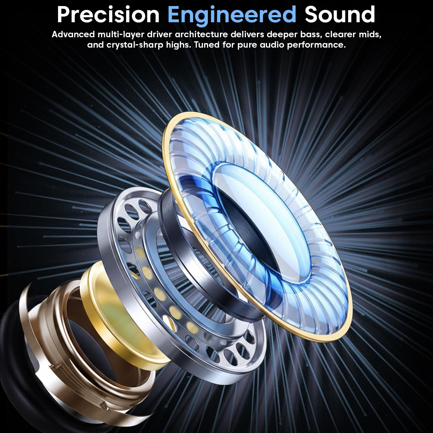 Image of sounce Hybrid 1BA 1DD In-Ear Monitor Earphones with Mic High Resolution 3.5mm Wired Wired