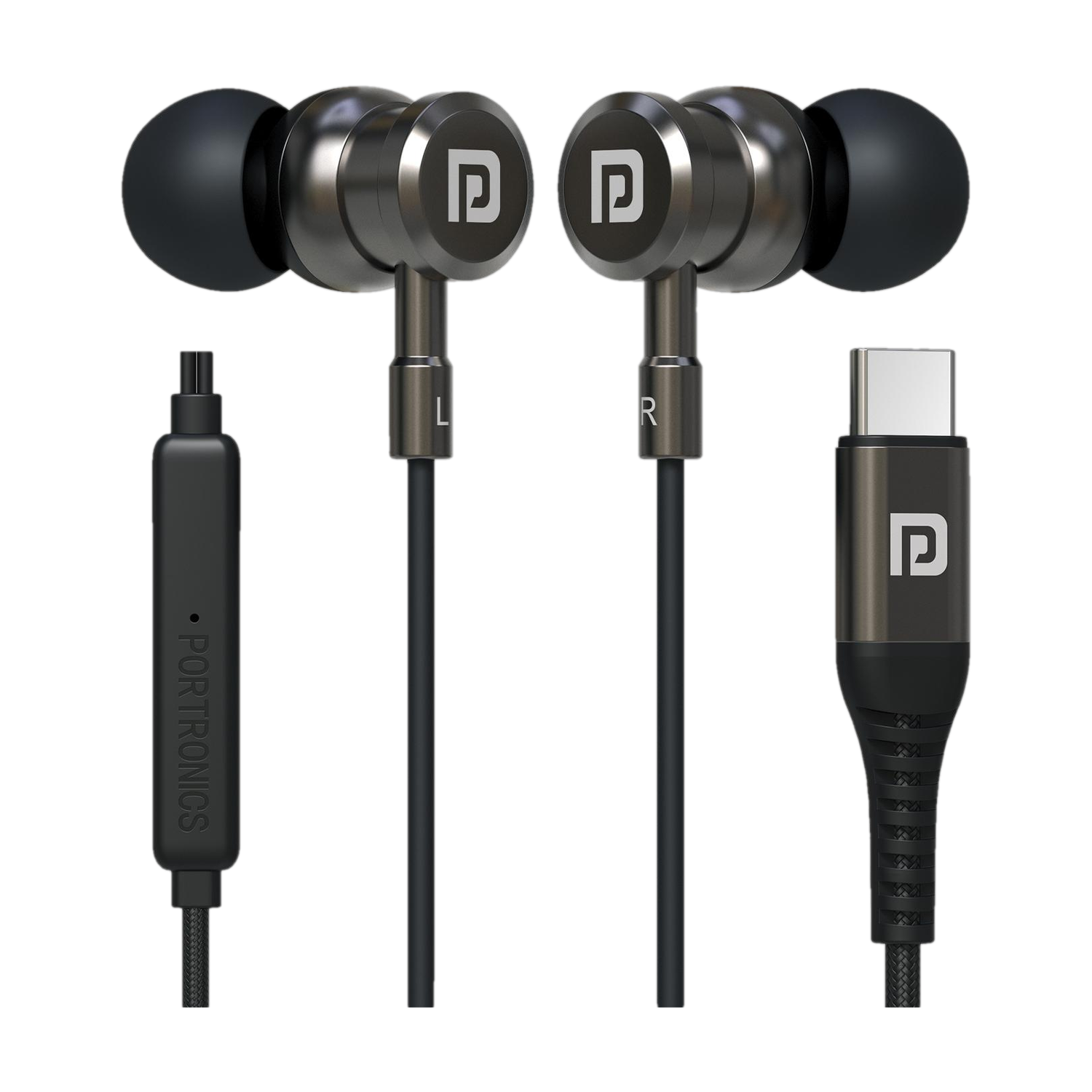 Portronics Tune C Type C Earphone with Mic - Image 1