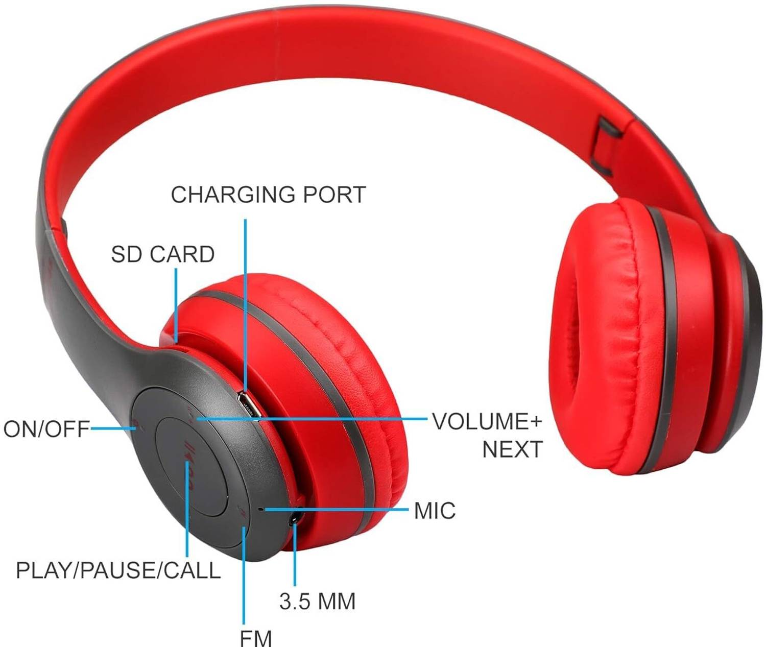 MOBIXONE MART P47 Bluetooth Headphone - Image 3