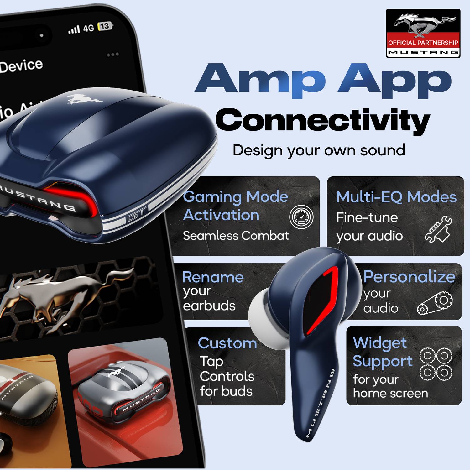 GOBOULT Mustang Torq 60Hrs Bluetooth Headset - Image 4