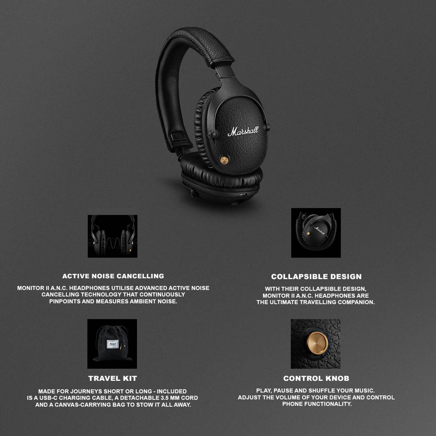 Marshall Monitor II ANC Bluetooth Price in India - Buy Marshall
