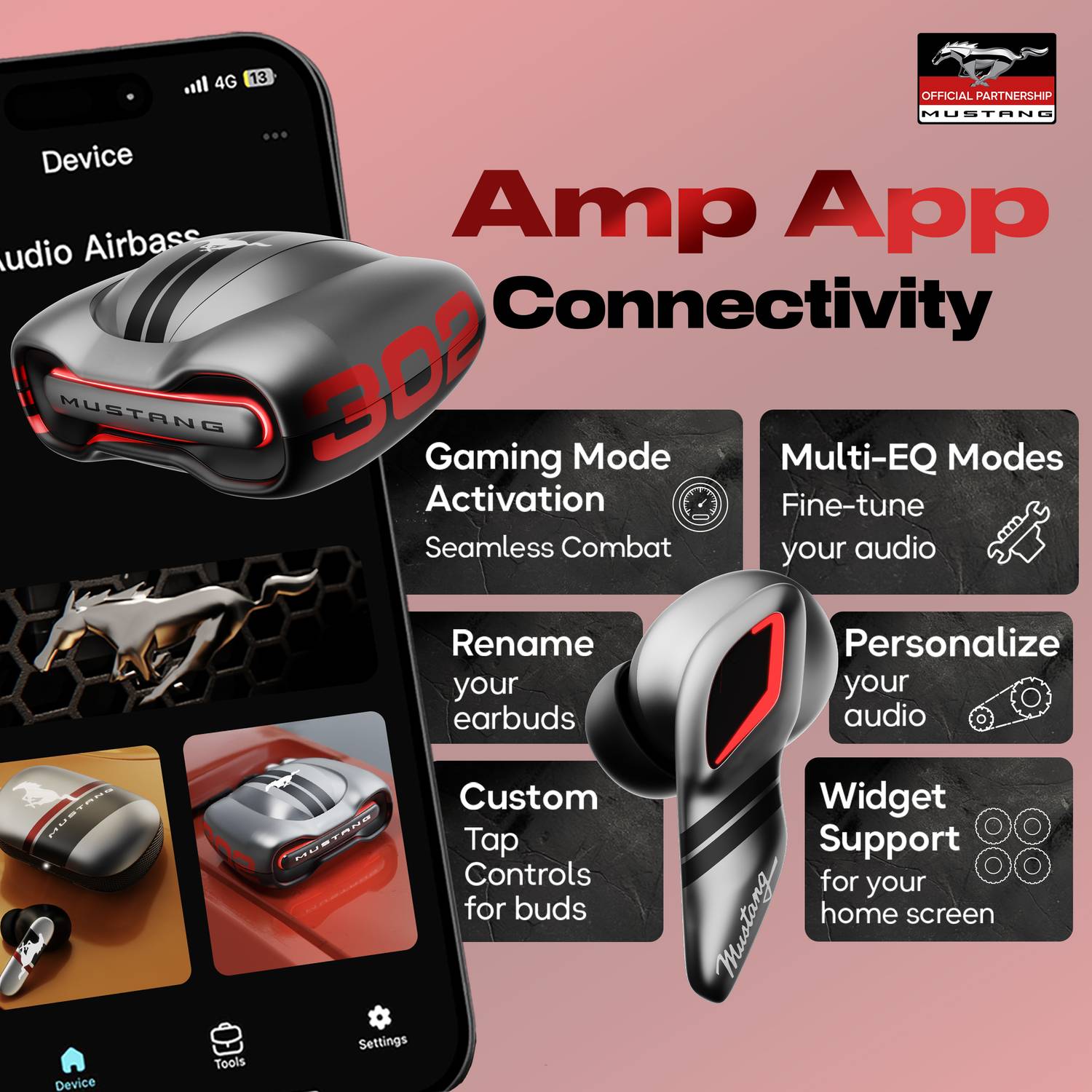 GOBOULT Mustang Torq 60Hrs Bluetooth Headset - Image 4
