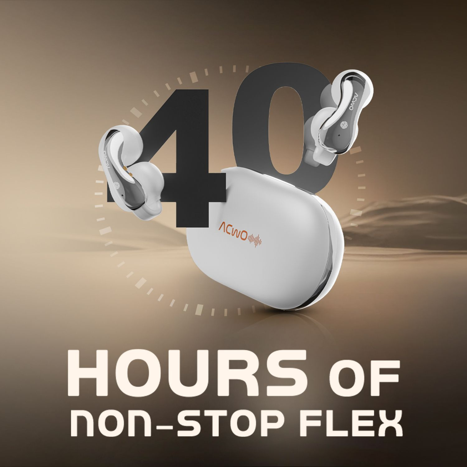 Image of ACwO DwOTS Bling, Clip Design, 40H Playtime, ENC, IPX5 Water Resistance Bluetooth