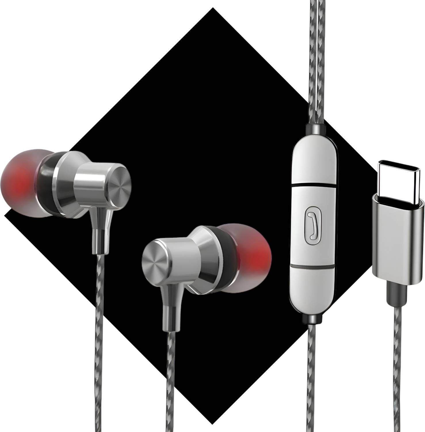 Bxeno Type C Handsfree with Mic T3x 5G/T3 5G/T2 Pro/V30Pro/V30/V29e/Y18e/Y28(32D) Wired