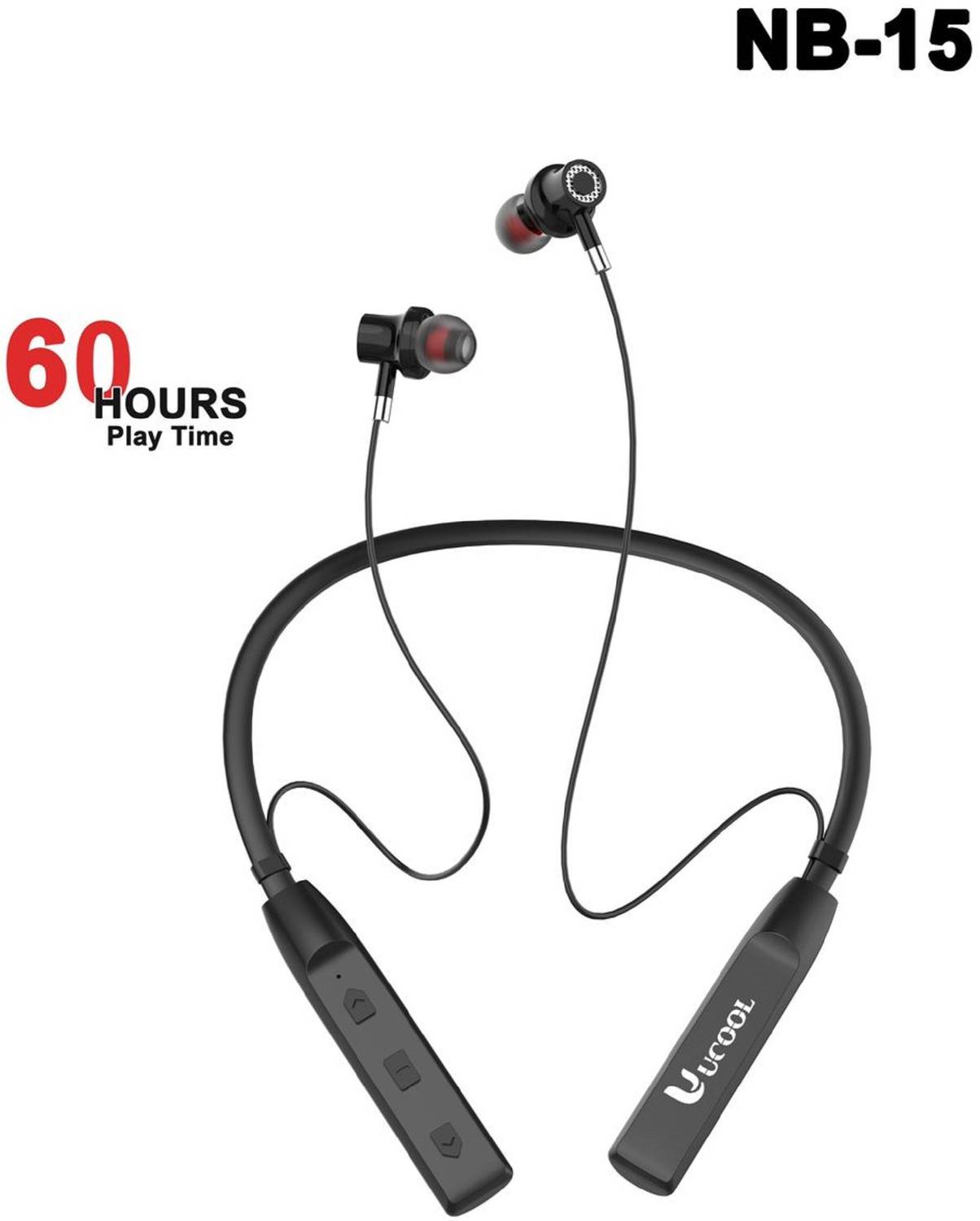 Ucool 60 Hours Playtime Bluetooth Neckband Headphones - Image 3