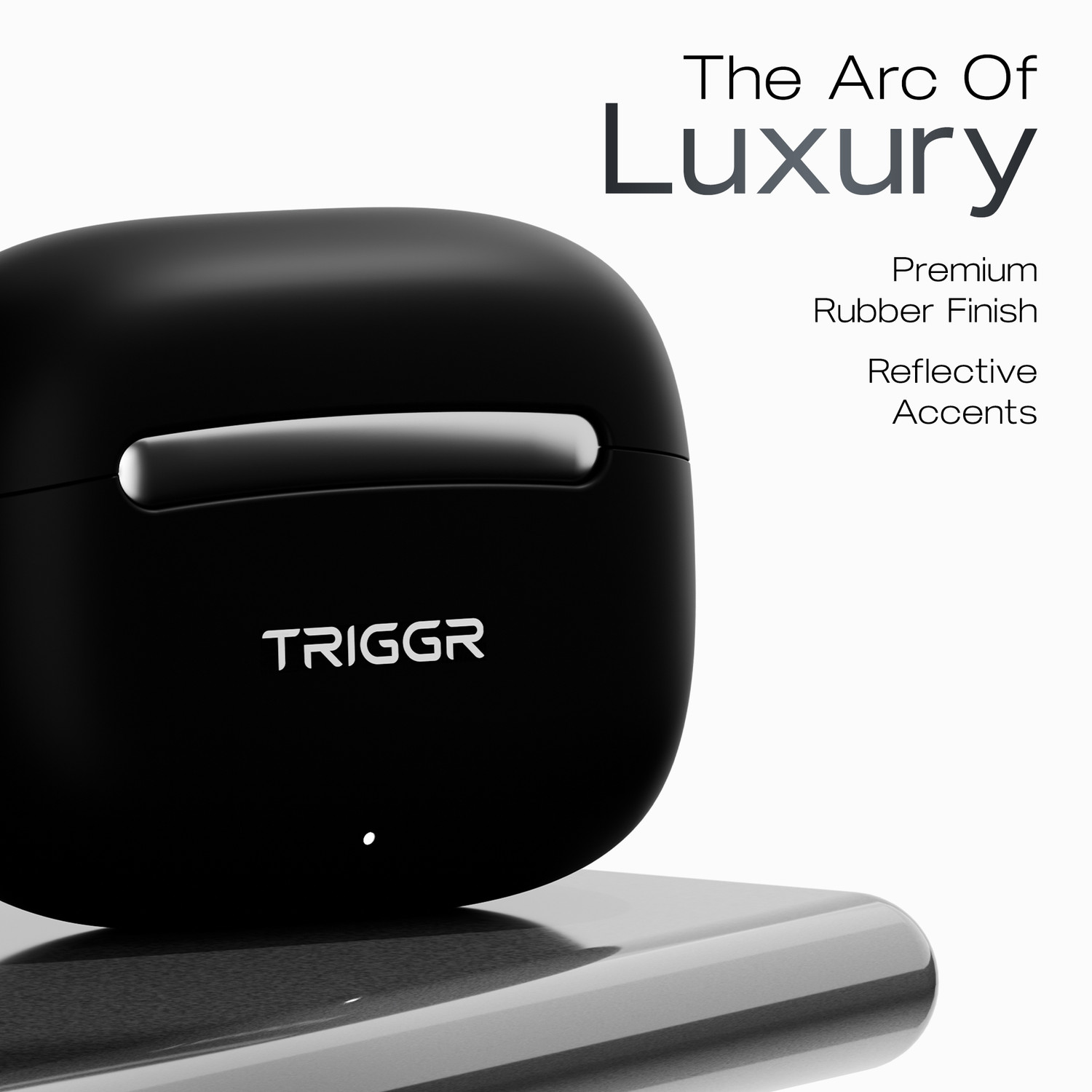 Image of TRIGGR Arcus One 60H Battery, 4 Mic ENC, Dual Pairing, Rubber Grip, 13mm Drivers, v6.0 Bluetooth