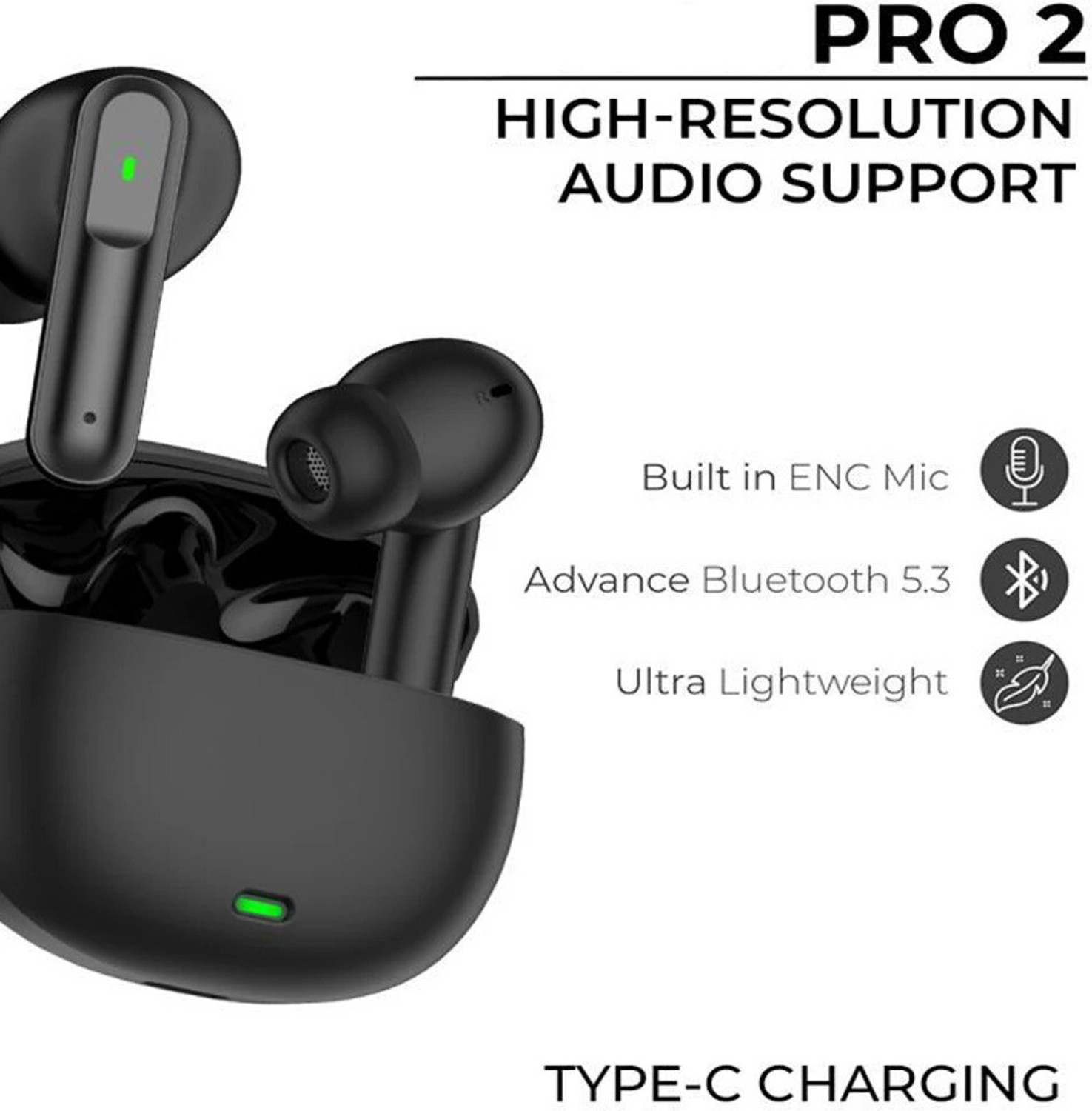 Image of WEROX E17 Fire Bluetooth 5.3 Wireless Earphones Full Bass Sports Earbuds With Mic Bluetooth Gaming