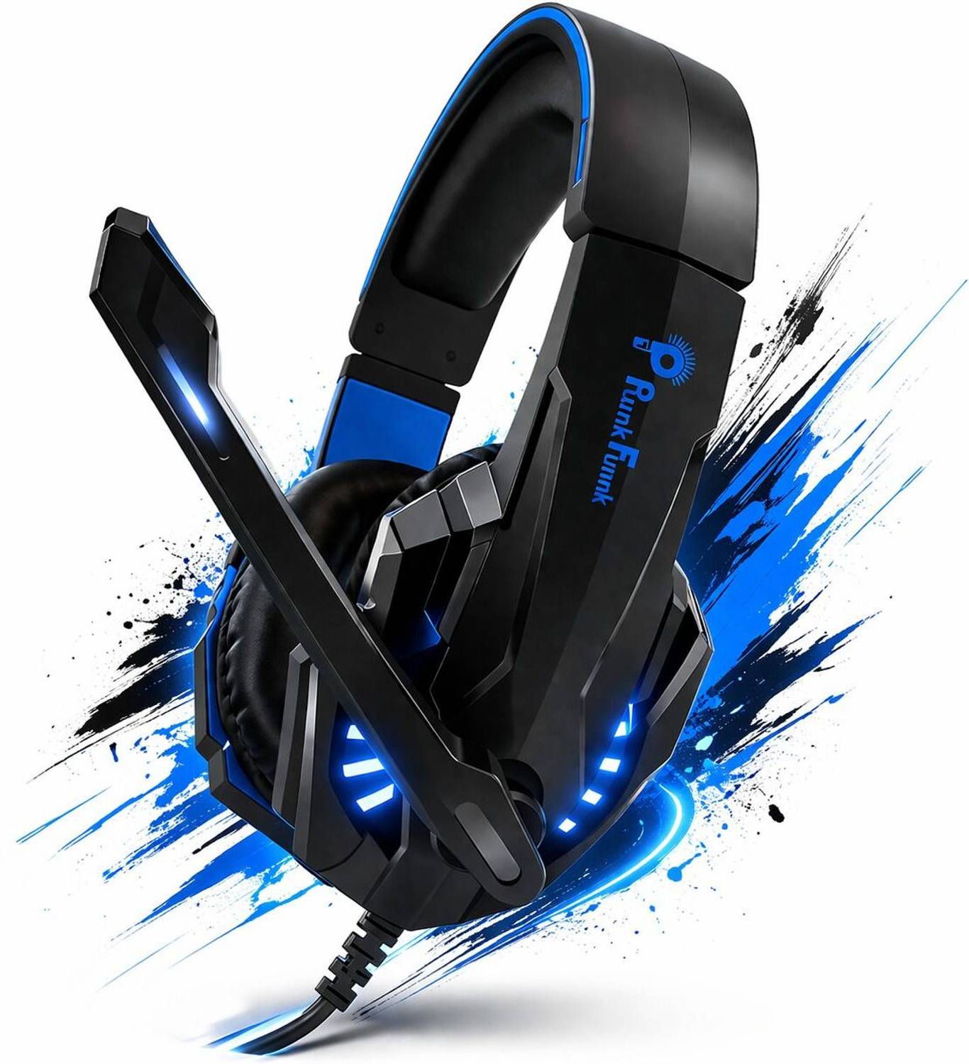 PunnkFunnk PRO VERSION STYLIST WITH MICROPHONE Wired Gaming Heads