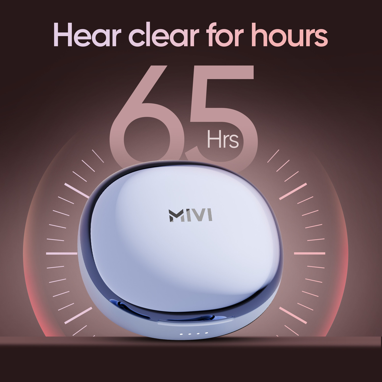 Image of Mivi SuperPods Claro TWS [New Launch], 35dB ANC, 3D Soundstage, Spatial Audio, BTv5.4 Bluetooth