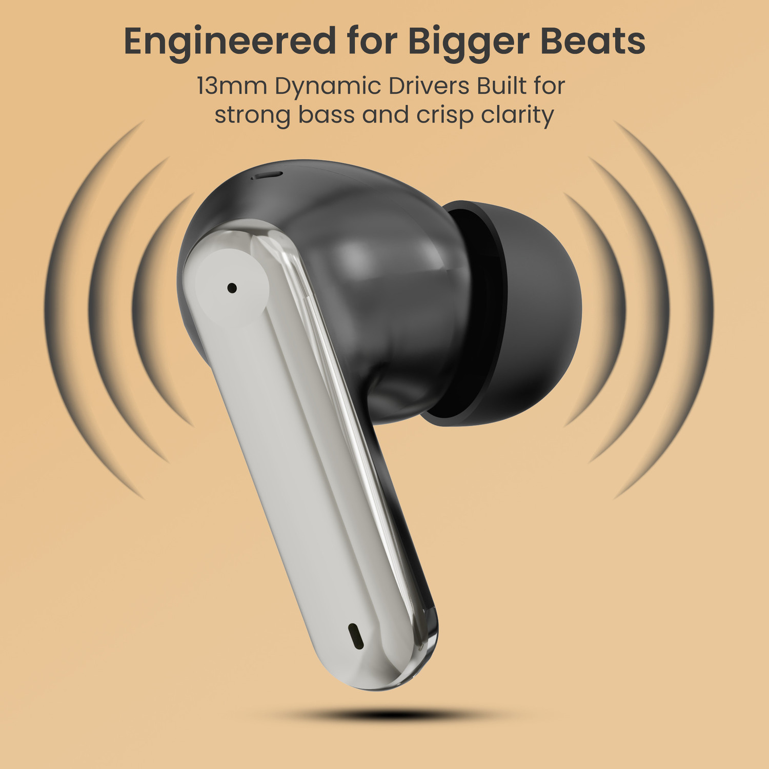 Image of Aroma TWS3 V5.4 Upto 60Hr Playtime*, ENC, Dual Paring, Fast Charging, Heavy Bass Bluetooth