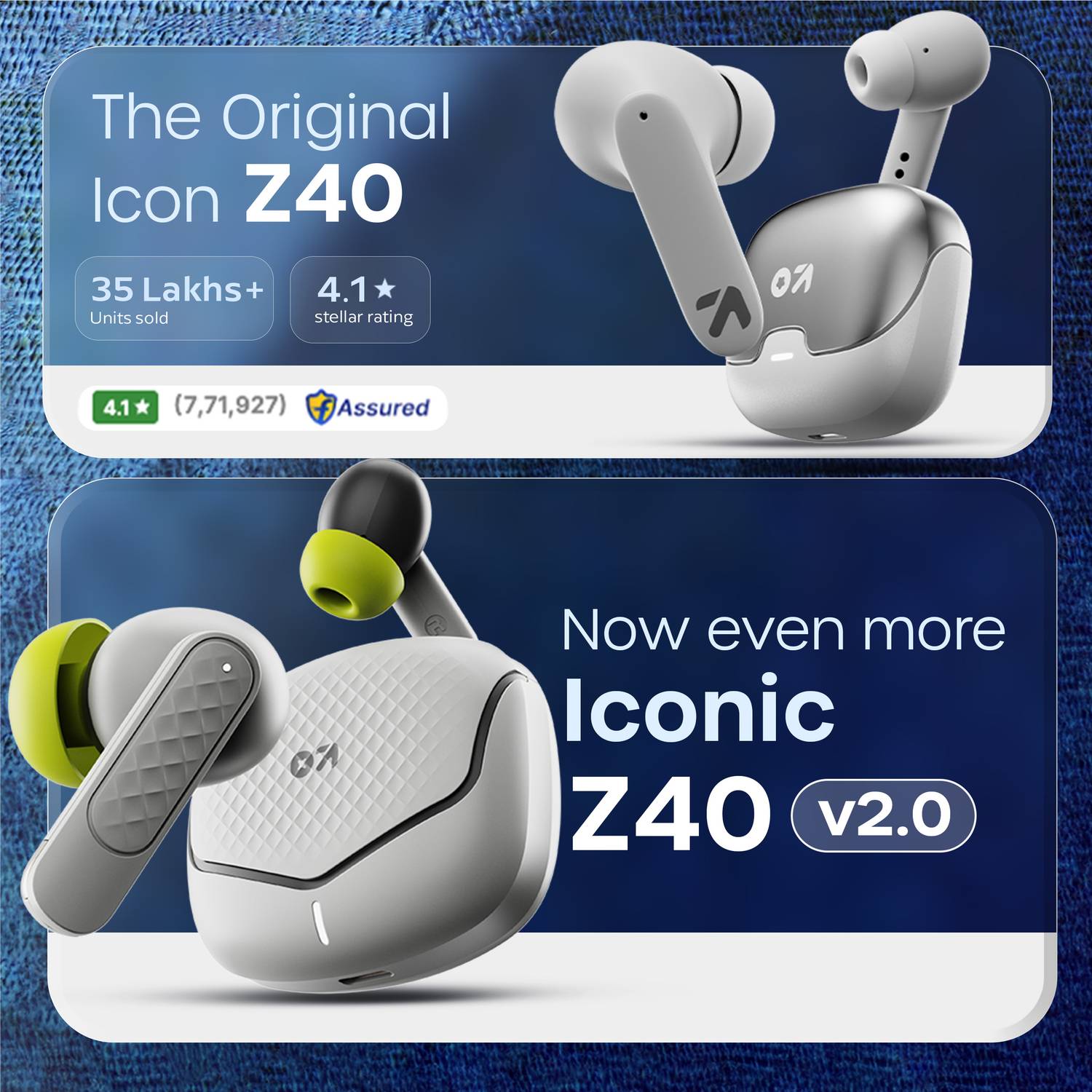 GOBOULT Z40 v2.0 70Hrs Battery Life, Quad Mic ENC, 13mm Drivers, 45ms - Image 3