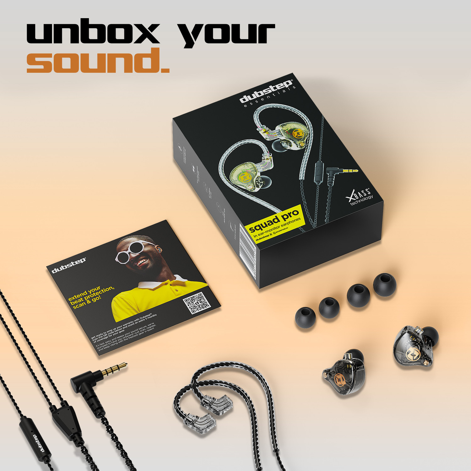 Image of Dubstep Squad Pro In-Ear Monitor with 11mm Dual Magnetic Driver, 2 Pin Detachable Cable Wired