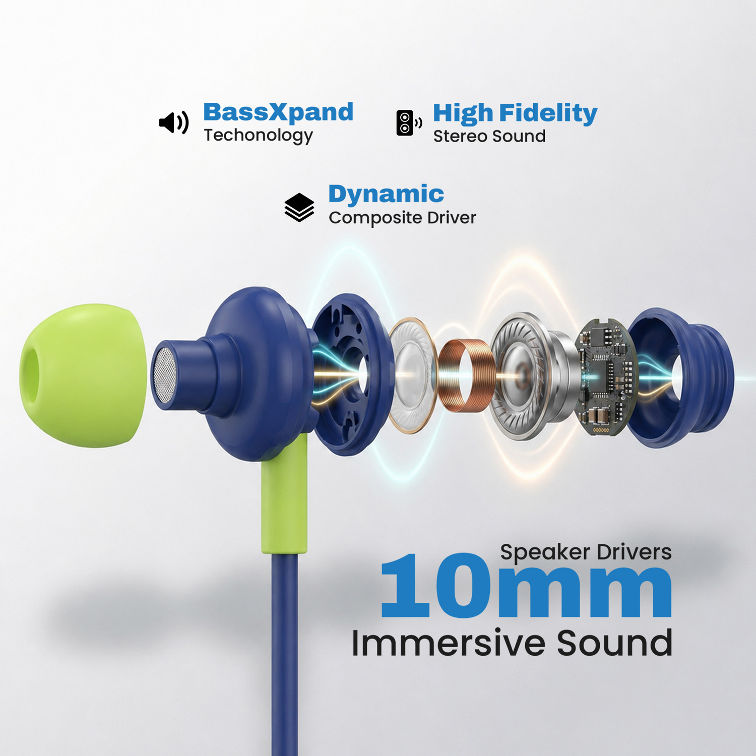 Image of EVM 3.5mm Jack Wired Earphone - Stereo Sound Wired