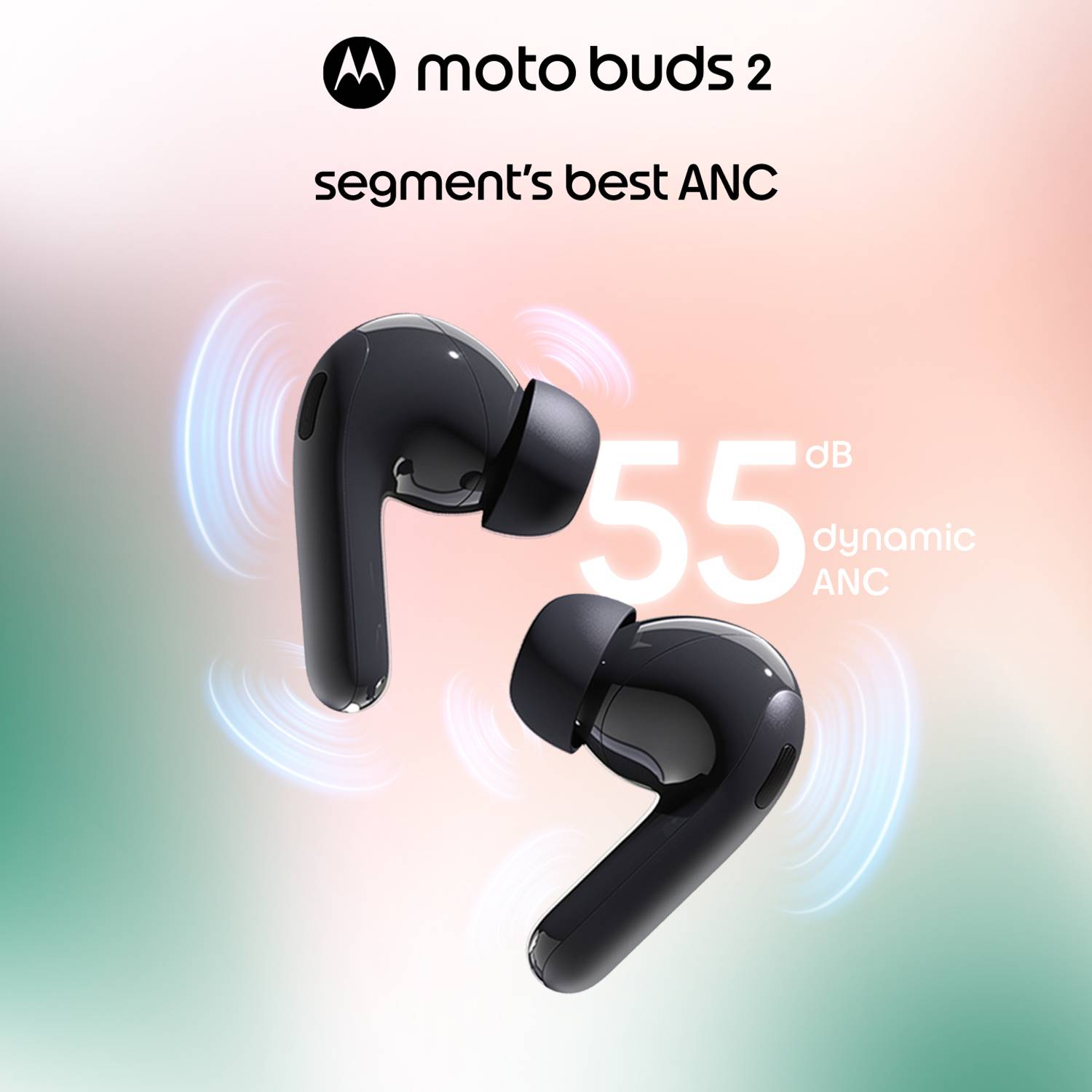 Motorola Buds2 with 55dB ANC, 53 Hours Battery - Image 3