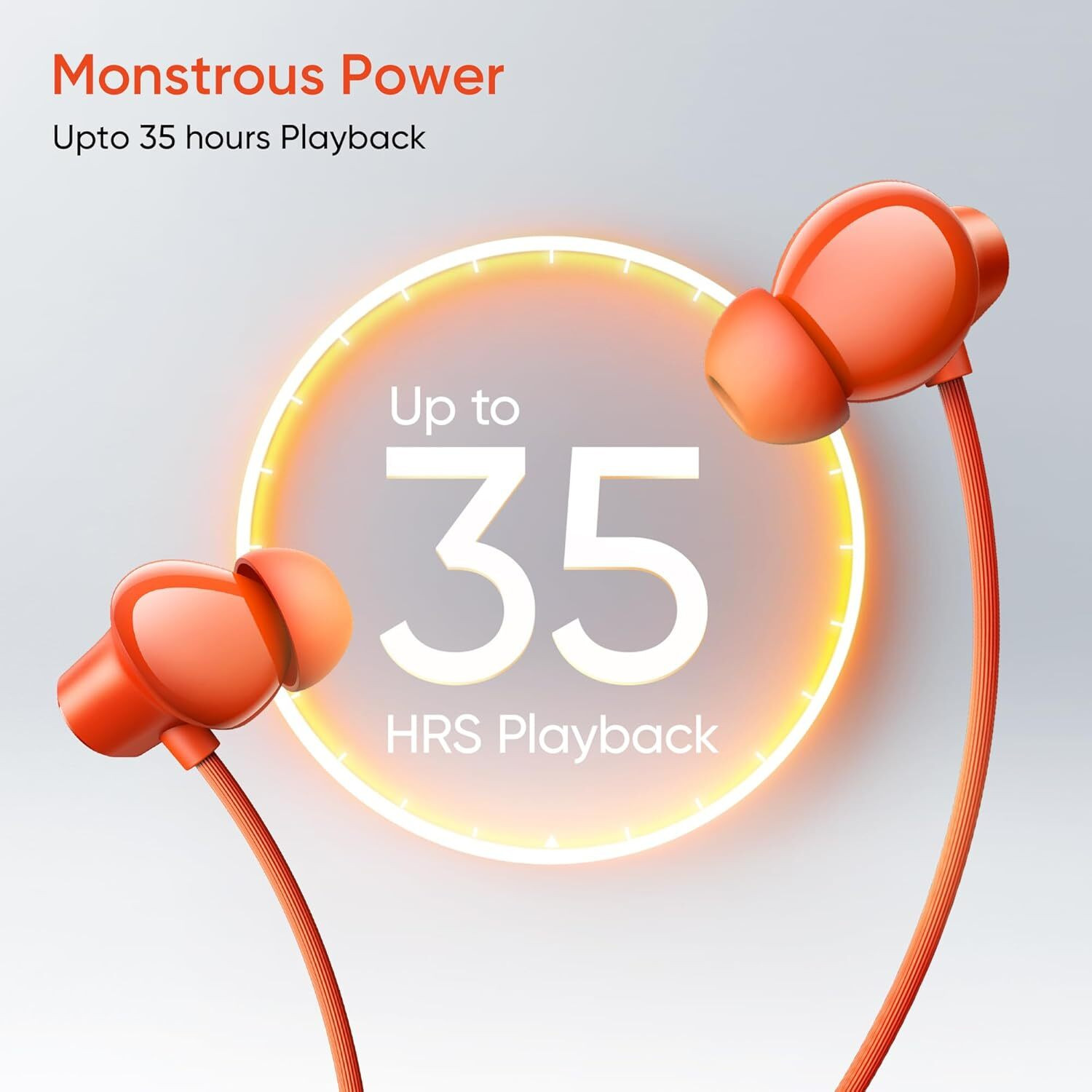 Image of Facelift For realme Buds Wireless 5 Lite Bluetooth Neckband with Dynamic Bass Driver Bluetooth