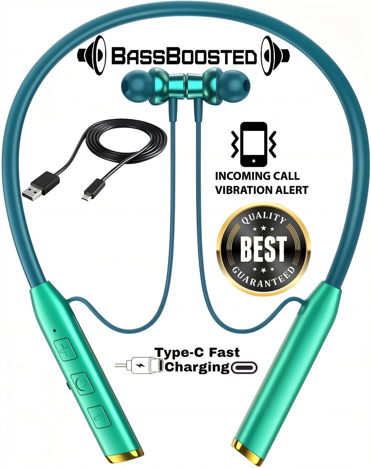 GREE MATT Vibration Alert, 48 Hours Playtime, ENC, HD Sound Quality & Stereo Bass N121 Bluetooth