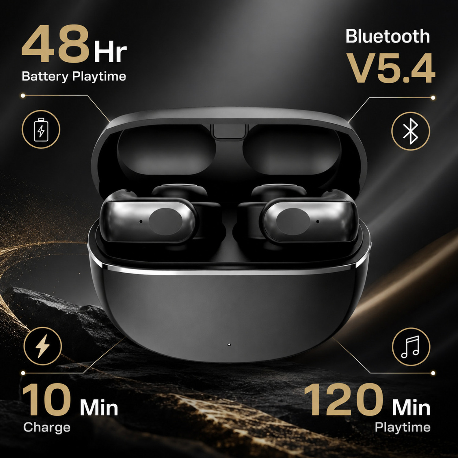 Image of Fitpro YX31 Ultra Open Earbuds BT 5.4 ENC Calling 48H Battery Type-C TWS Bluetooth